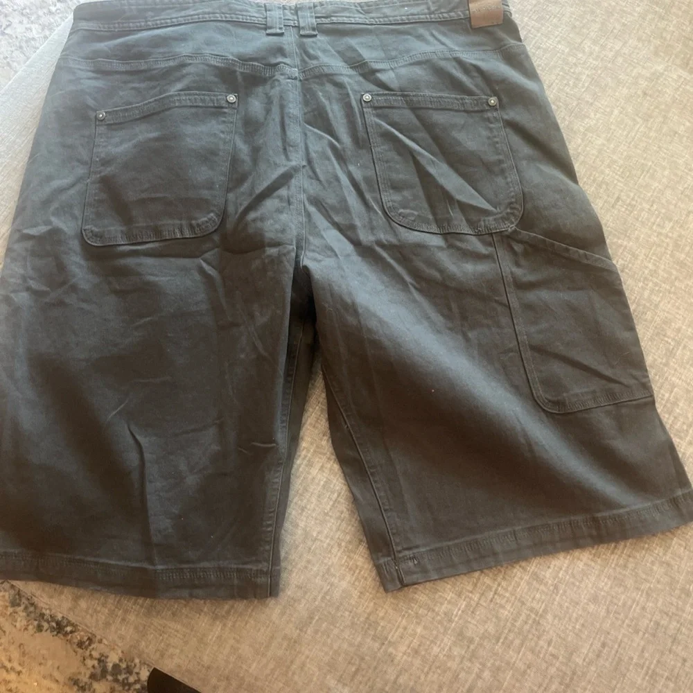 Prana Gray Flat Front Shorts Versatile Style - Picture 7 of 11